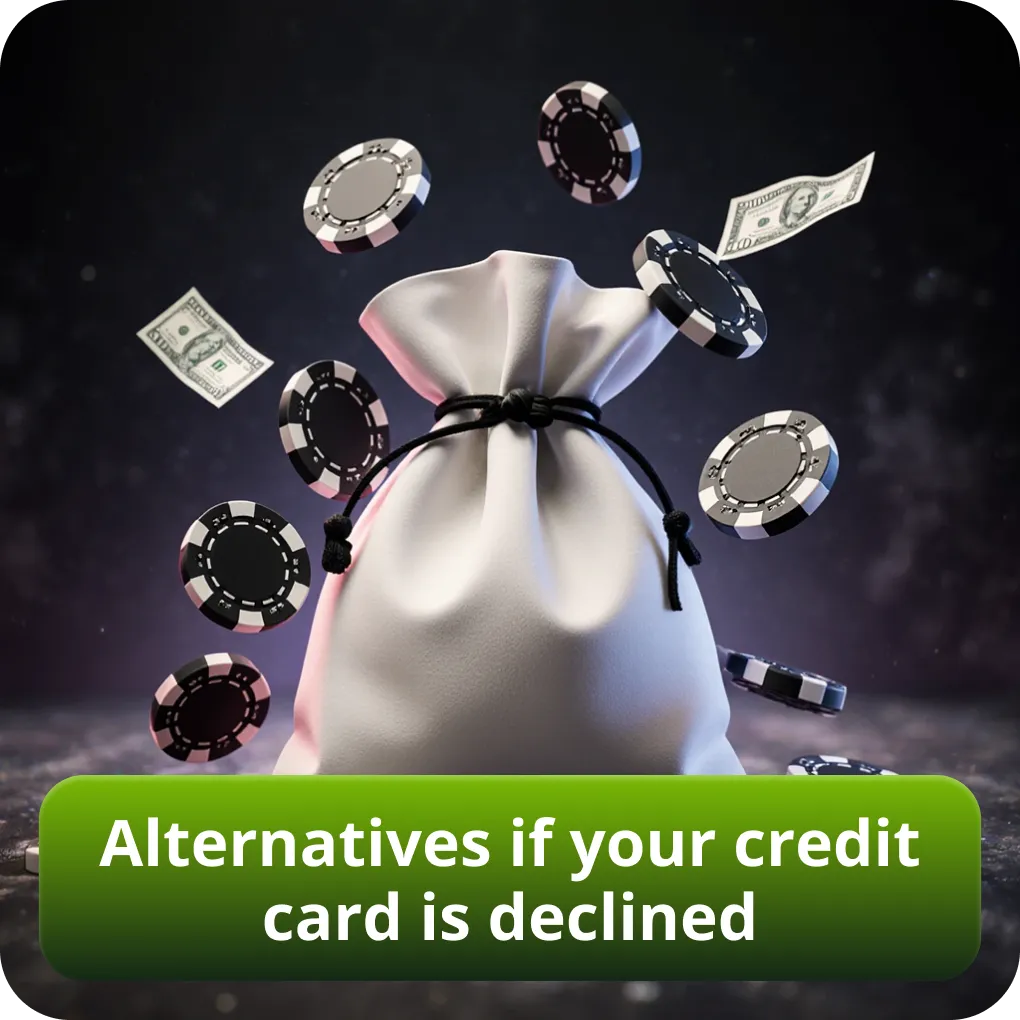 Alternatives if your credit card is declined